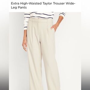 Old Navy Extra High-Waisted Taylor Trouser Wide-Leg Pants